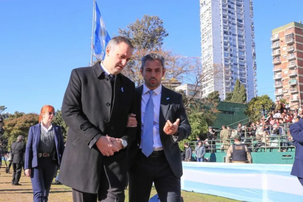 Manuel Adorni recibió el respaldo de Martín Menem