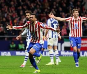 Con un doblete de Nico González, Atlético Madrid venció a Real Sociedad en un partidazo