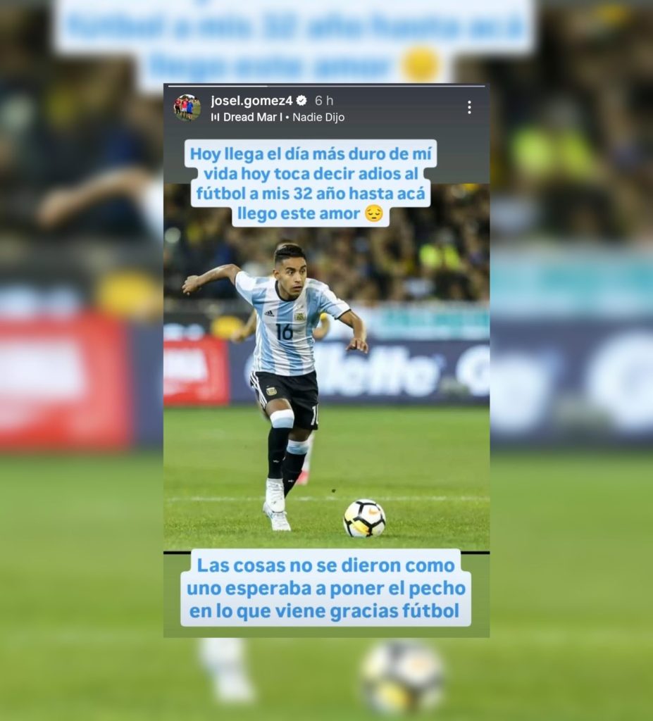 El “Pela” Gómez anunció su retiro del fútbol a los 32 años