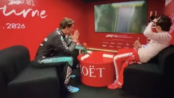 La reacción de George Russell, Kimi Antonelli y Charles Leclerc a la maniobra de Colapinto en el GP de Australia