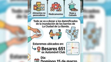 Campaña solidaria en Sarmiento de La Banda para asistir a vecinos afectados por la inundación