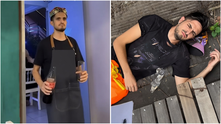 ¿Realidad o estrategia digital? La insólita reaparición de Michelo como mozo en Salta