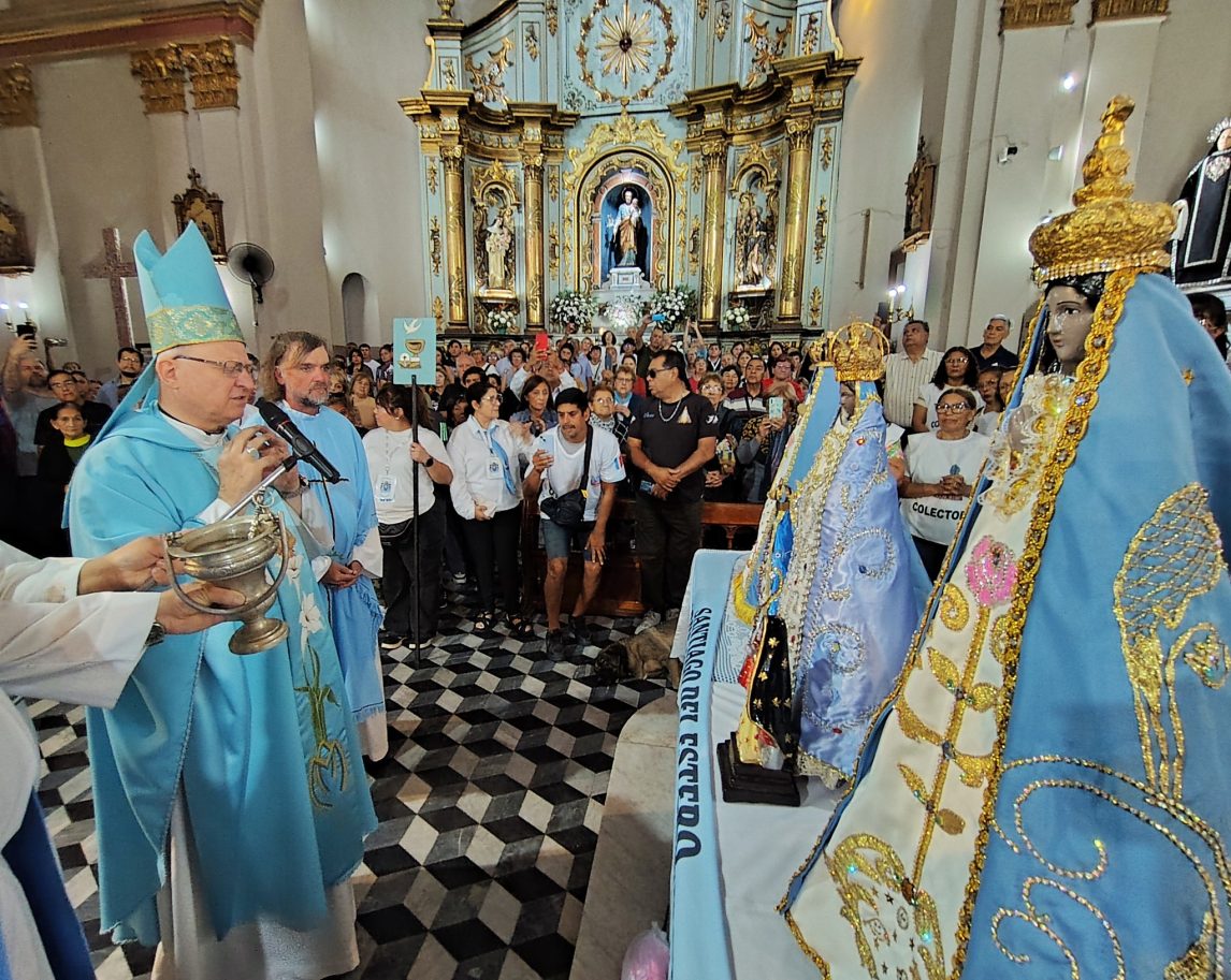 Bendicen imagen de la Virgen del Valle destinada al Hogar de Cristo de Santiago del Estero