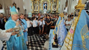 Bendicen imagen de la Virgen del Valle destinada al Hogar de Cristo de Santiago del Estero