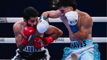 Chaves noqueó en Las Vegas y dio un golpe de autoridad en su debut internacional