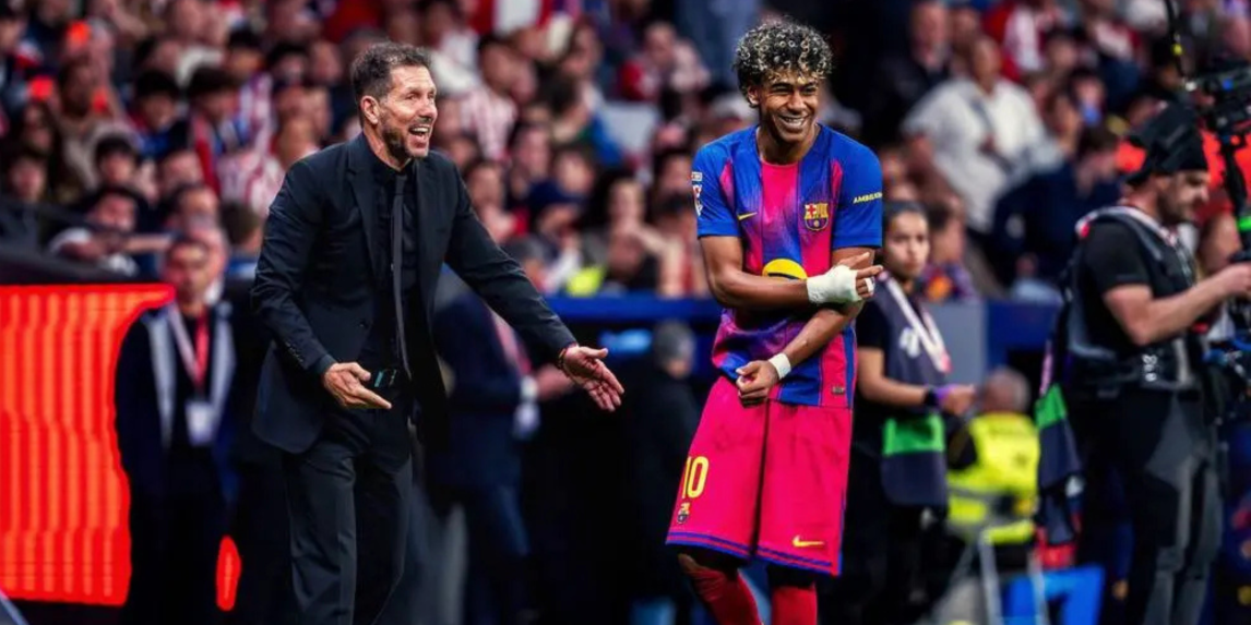 Yamal calentó la previa y desafió al Cholo: “A ver si me deja el uno contra uno”