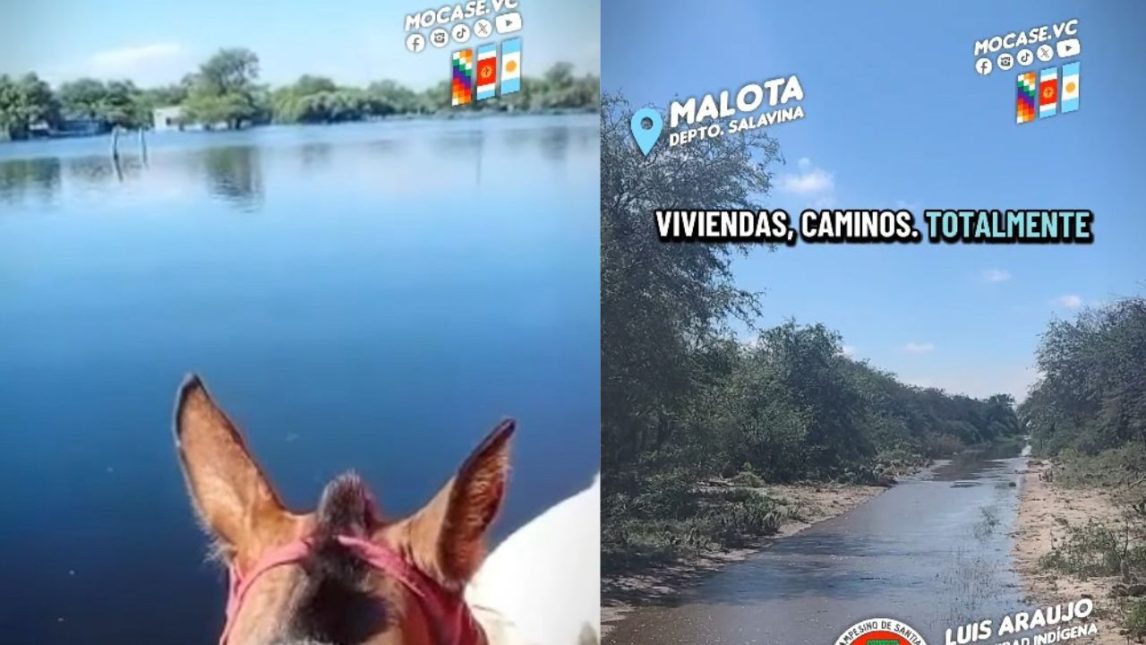 Inundaciones en Salavina: el Mocase inició una campaña solidaria por el desborde de los ríos Utis y Saladillo