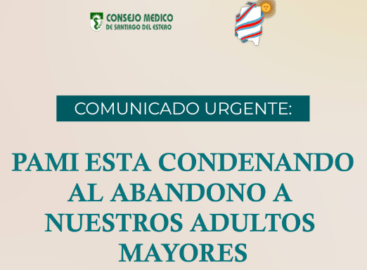 Alarma en Santiago: médicos advierten que está en riesgo la atención a afiliados de PAMI