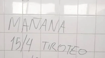 “Mañana tiroteo”: el mensaje intimidatorio que escribieron en una escuela