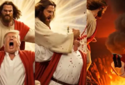 Irán difundió un polémico video hecho con IA en el que Jesús ataca a Donald Trump y lo envía al infierno