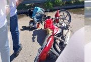 Accidente en Avenida Lugones: joven derrapó con su moto en plena siesta santiagueña