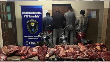 Abigeato en Campo Gallo: secuestran más de 90 kilos de carne y detienen a cuatro personas