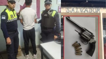 Pánico en una escuela: un alumno de 17 años entró a clase con un revólver cargado