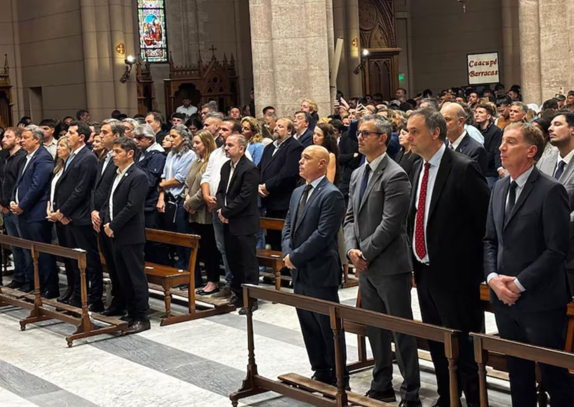 Misa en Luján: Kicillof y el gabinete nacional se reunieron por Francisco en medio de una fuerte interna oficialista