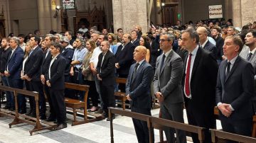 Misa en Luján: Kicillof y el gabinete nacional se reunieron por Francisco en medio de una fuerte interna oficialista