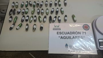Detienen a dos mujeres que transportaban cocaína ingerida en cápsulas