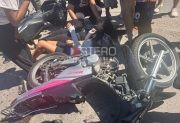 B° Campo Contreras: cuatro mujeres resultaron lesionadas luego de chocar con sus motos