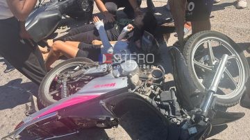 B° Campo Contreras: cuatro mujeres resultaron lesionadas luego de chocar con sus motos