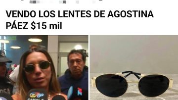 Entre el ingenio y el oportunismo: ofrecen “los lentes de Agostina Páez” a $15.000
