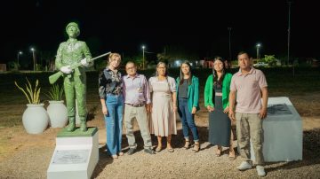Pampa de los Guanacos inauguró la Plaza “2 de Abril” en homenaje a los héroes de Malvinas