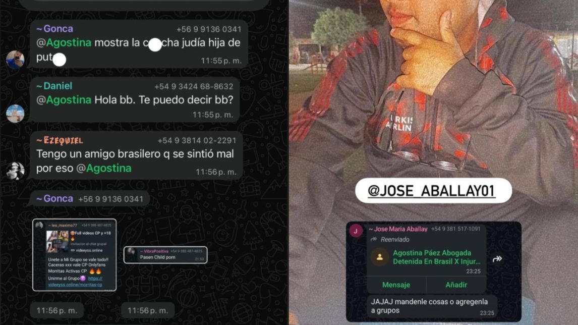 Hostigamiento en redes: Agostina Páez denunció que difunden su número y la agregan a grupos para insultarla