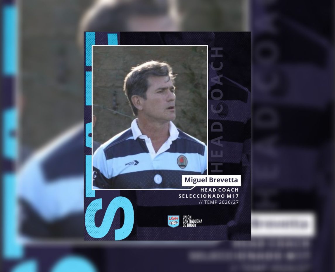 La Unión Santiagueña de Rugby confirmó a Miguel Brevetta como nuevo entrenador del seleccionado M17