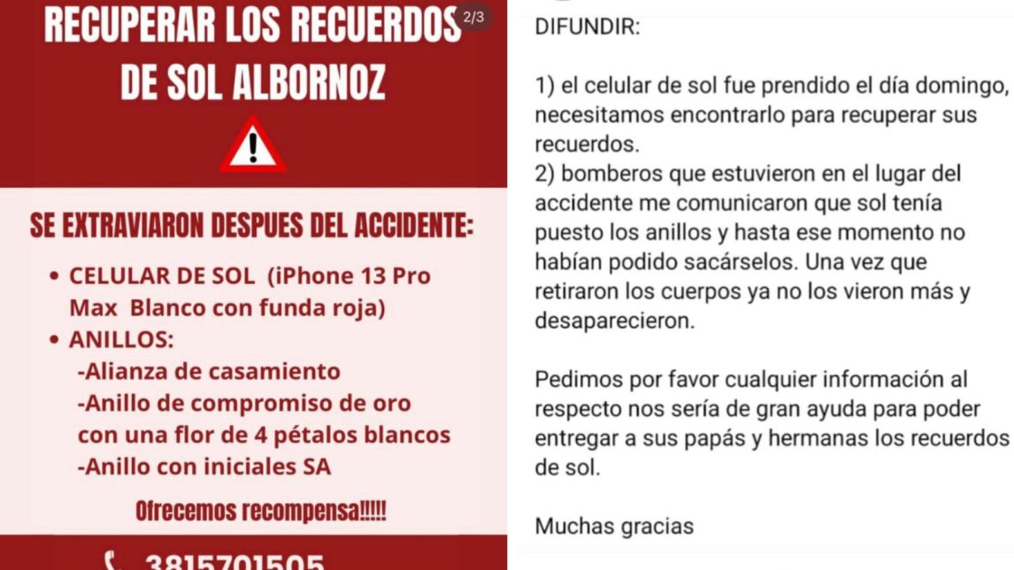 “Los Bomberos nos dijeron que ella tenía los anillos puestos”: buscan recuperar las pertenencias de la pareja que murió en el temporal de Tucumán