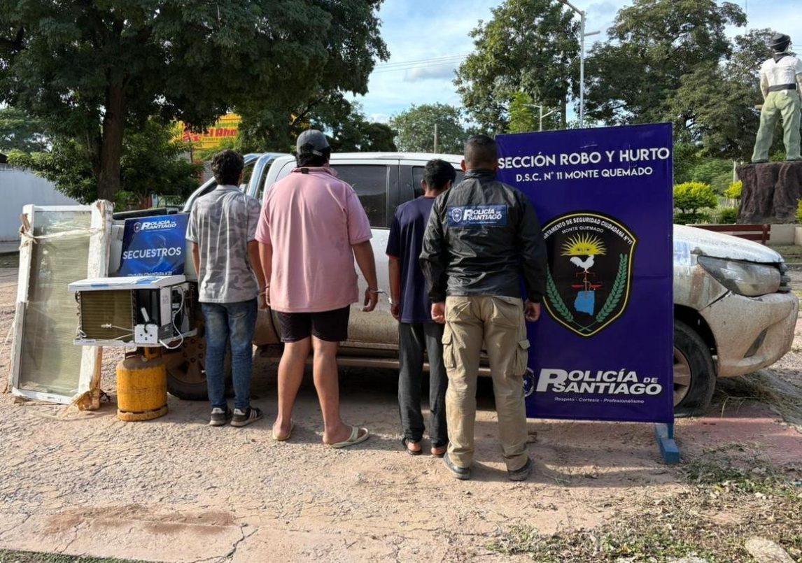 Tres detenidos por desvalijar la vivienda de un vecino en Monte Quemado