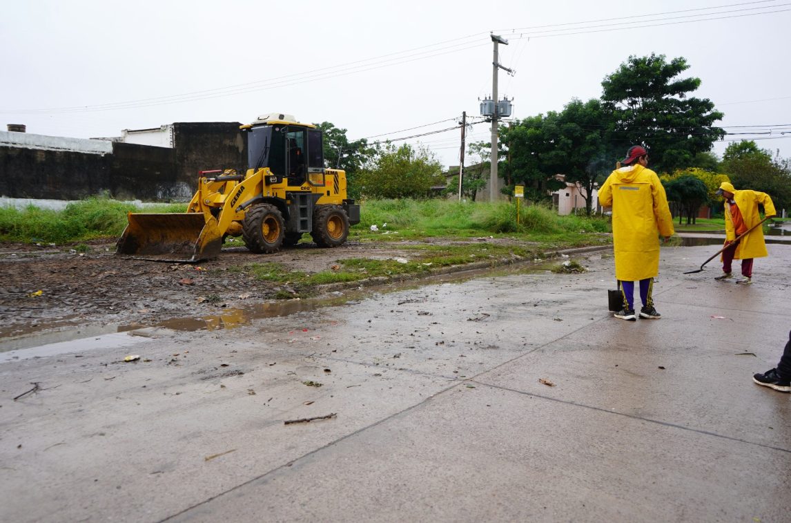 El municipio de La Banda refuerza tareas preventivas ante la tormenta en curso