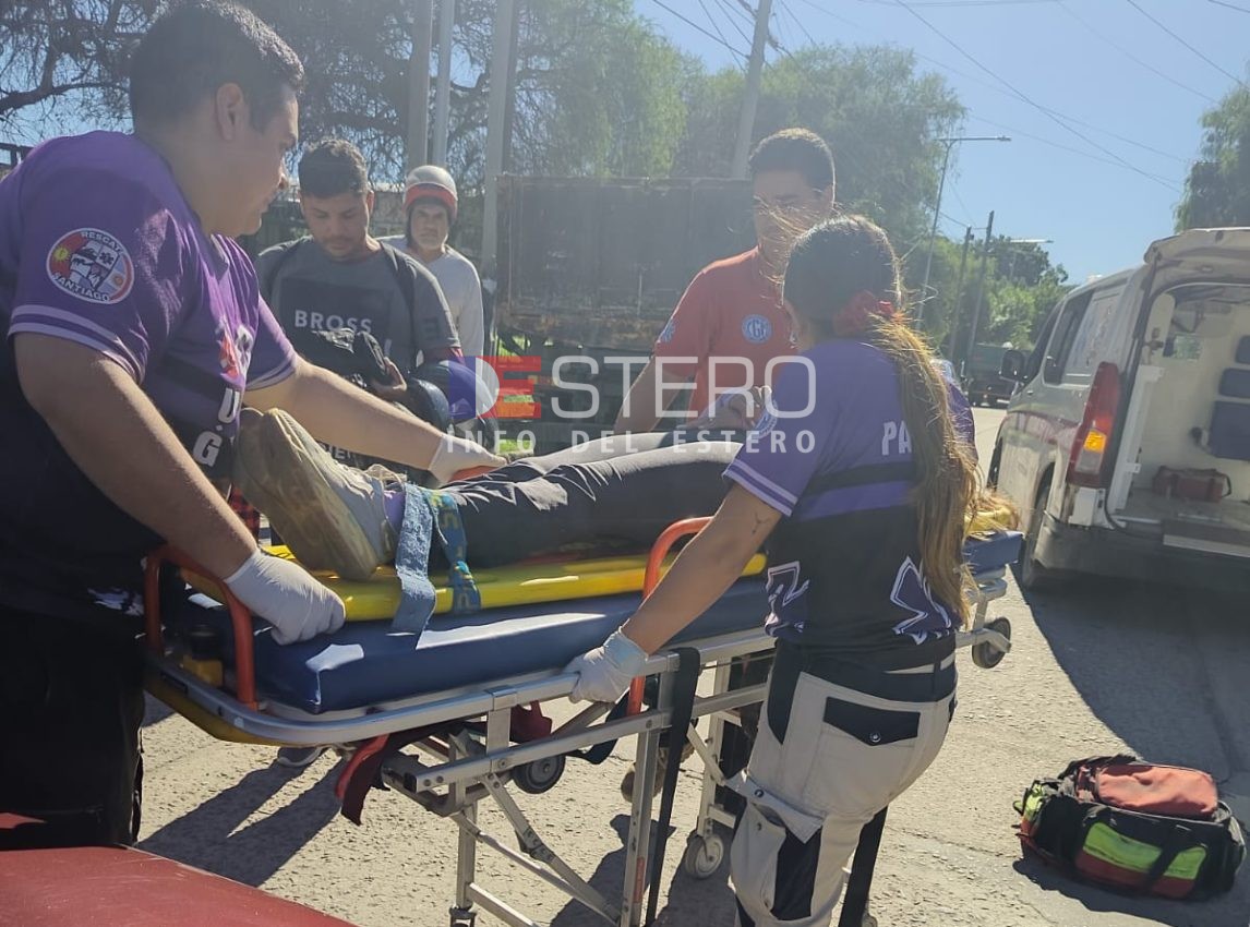 Una mujer resultó herida tras un accidente de tránsito en La Banda