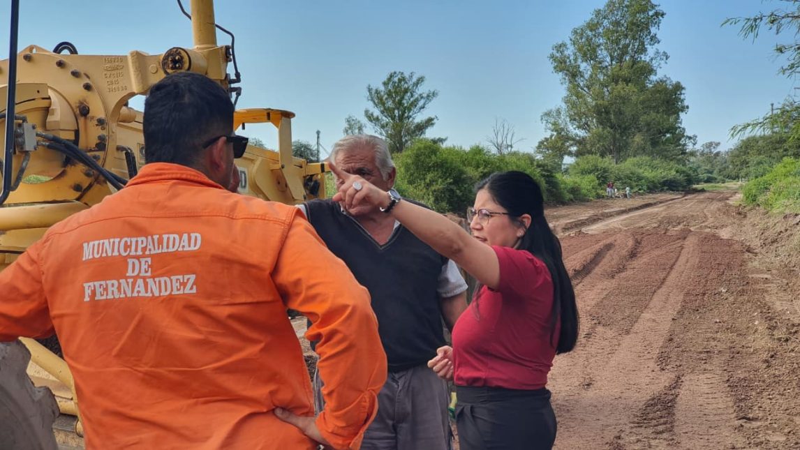 Fernández: intensifican el plan de mejora de calles y nivelado de calzadas