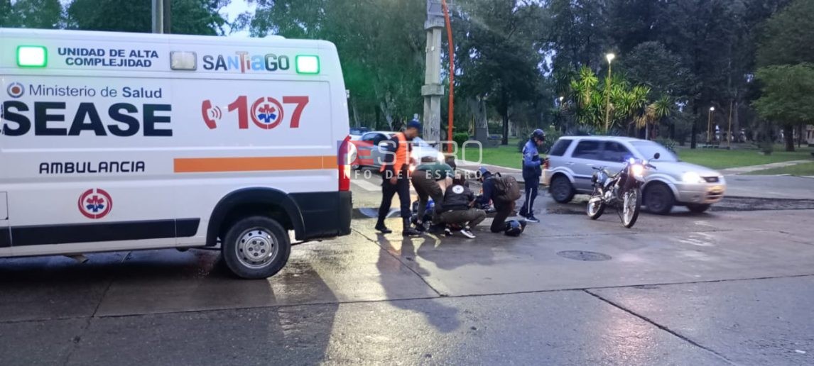 Un accidente en Urquiza y Olaechea dejó a una persona lesionada