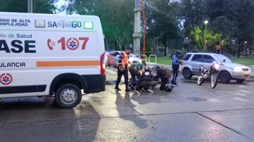 Un accidente en Urquiza y Olaechea dejó a una persona lesionada