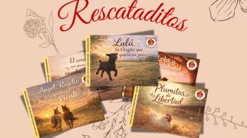 Presentan la colección de cuentos infantiles sobre los animales rescatados por la Granja Estilo Campo