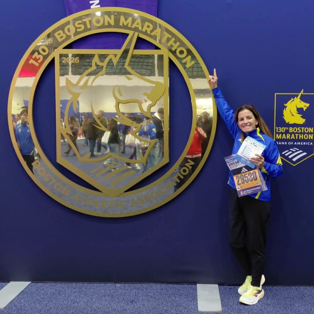 Una añatuyense corre el Maratón de Boston en Estados Unidos