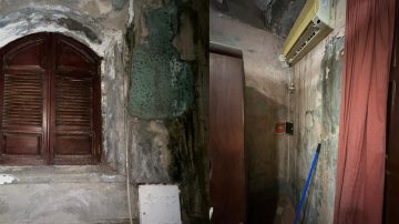 Su casa corre peligro de derrumbe desde 2019, por falla de Aguas de Santiago, el juicio no llega y les ofrecen una suma irrisoria