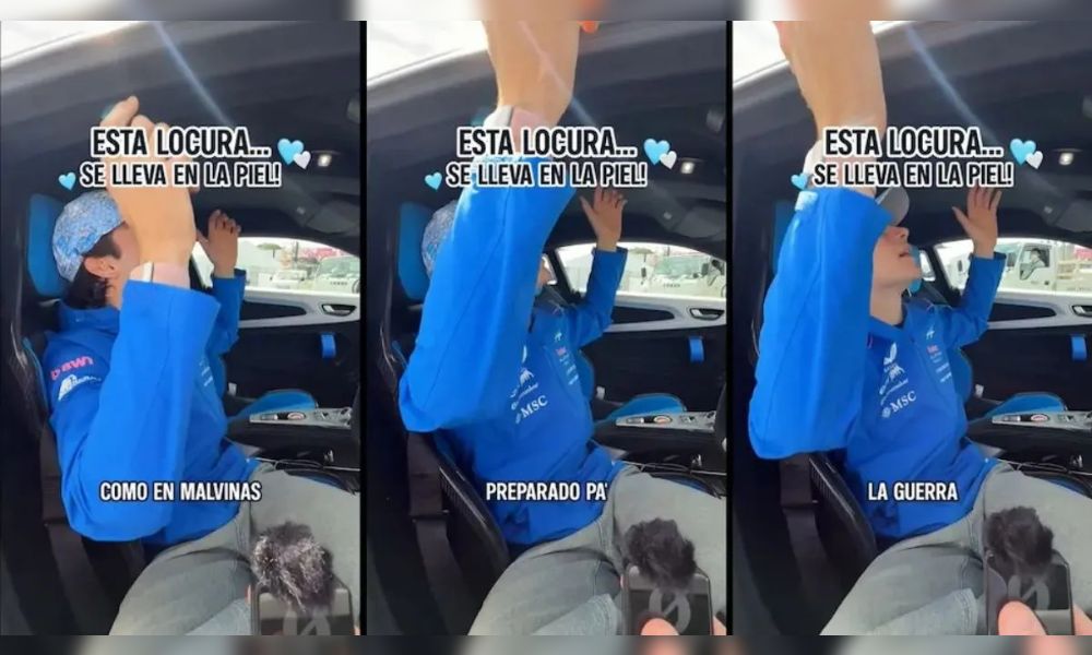 Alpine en el centro de la polémica por un video de Franco Colapinto con referencia a Malvinas