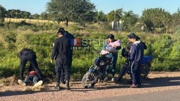 Derrapó y quedó tirado en plena ruta: un perro se le había cruzado minutos antes
