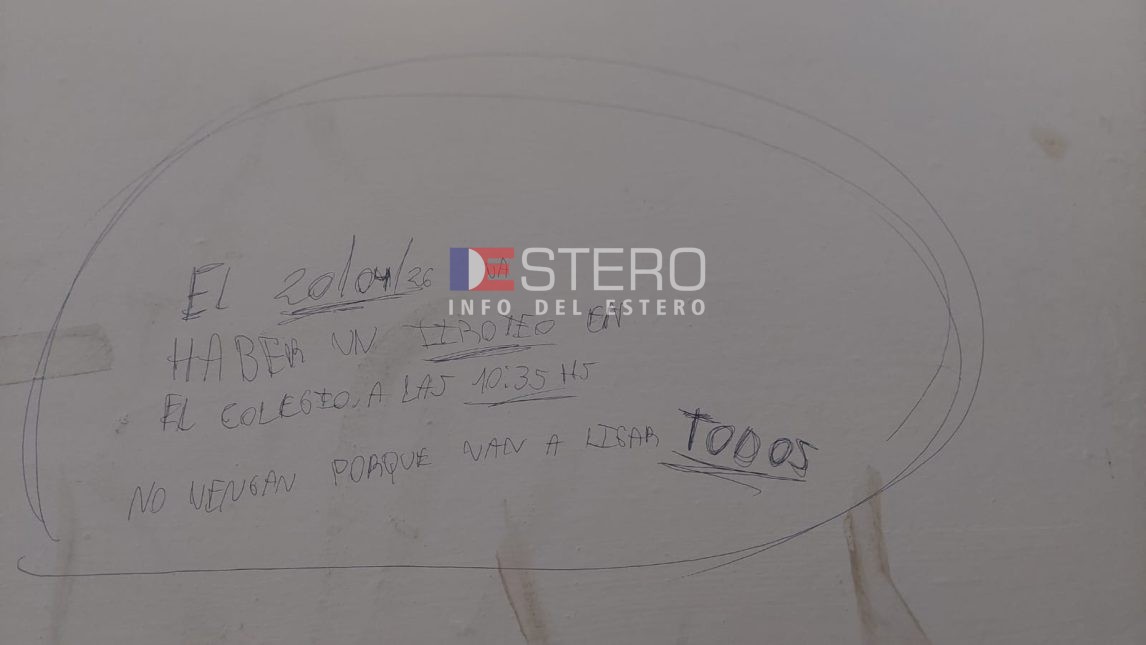 Alerta en un colegio de la Capital por inscripciones que advierten por un tiroteo