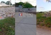 Denuncian hundimiento del pavimento y graves problemas de cloacas en barrio Belén