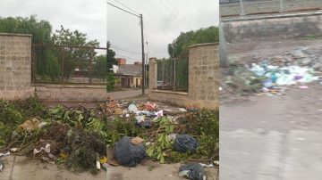 Vecinos del B° Siglo XIX denunciaron abandono y riesgo sanitario por un basural frente a la escuela