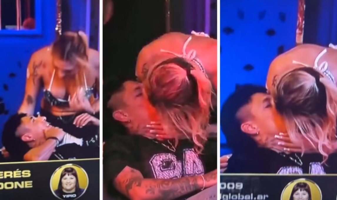 Brian y Danelik encendieron la noche de Gran Hermano con un apasionado beso