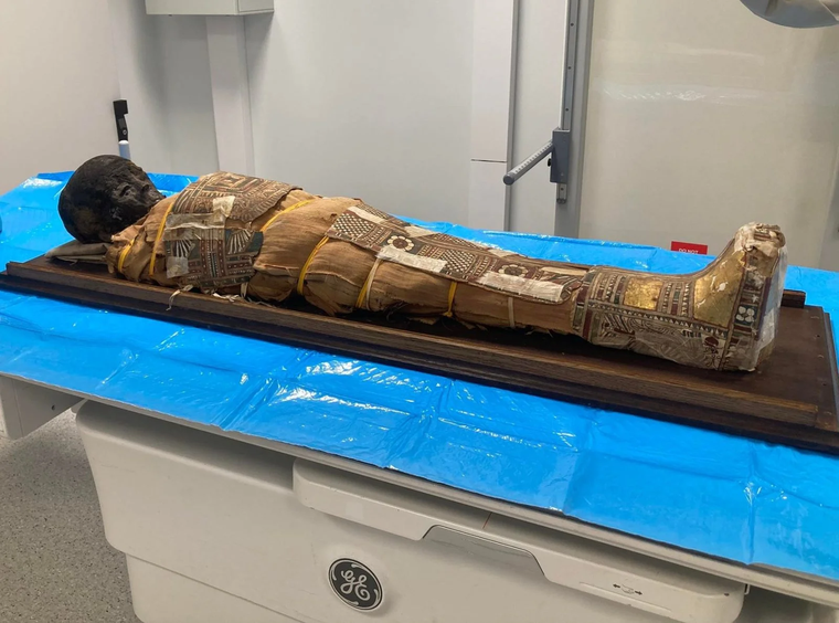 Enigma en Egipto: descubren un objeto secreto en el pecho de una momia de 2.000 años