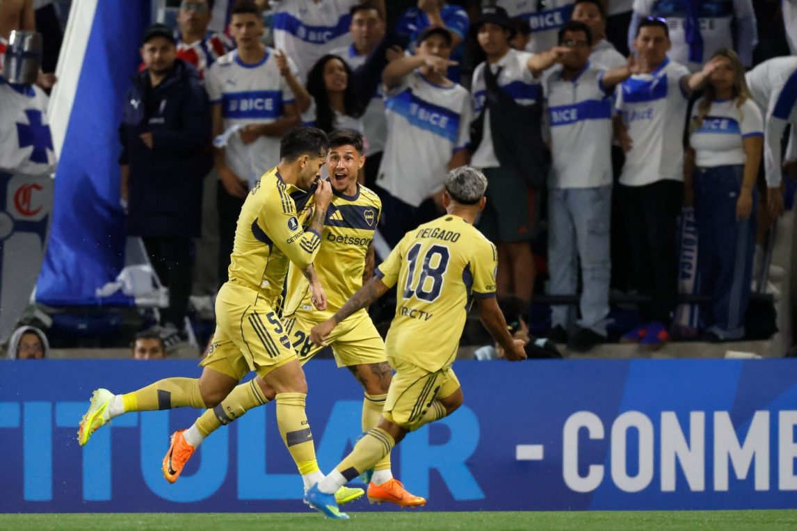 Boca volvió a la Libertadores con un gran triunfo en Chile ante Universidad Católica