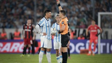 El insulto de Marcos Rojo al ser expulsado en el clásico Racing-River