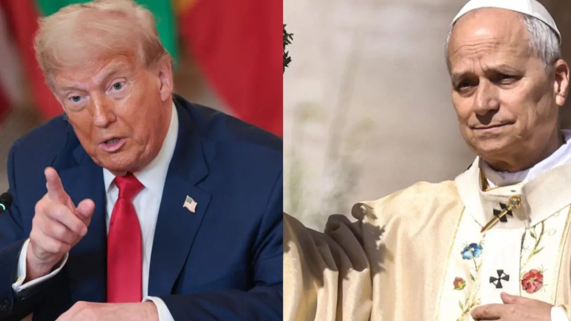 Donald Trump cruzó al papa León XIV por la guerra y desató un duro enfrentamiento