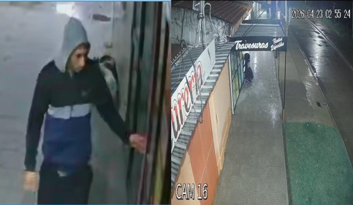 Delincuentes forzaron el portón de acceso a un local para robar, pero fueron ahuyentados por la alarma