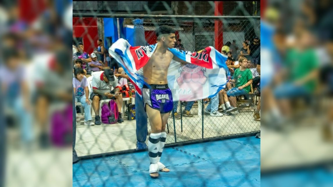 Festival de peleas solidarias en La Banda para ayudar a un joven competidor de kickboxing