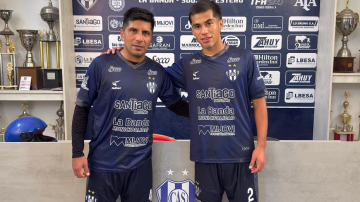 Mati Noriega y el placer de jugar en la Primera de Sarmiento con su hijo Benjamín