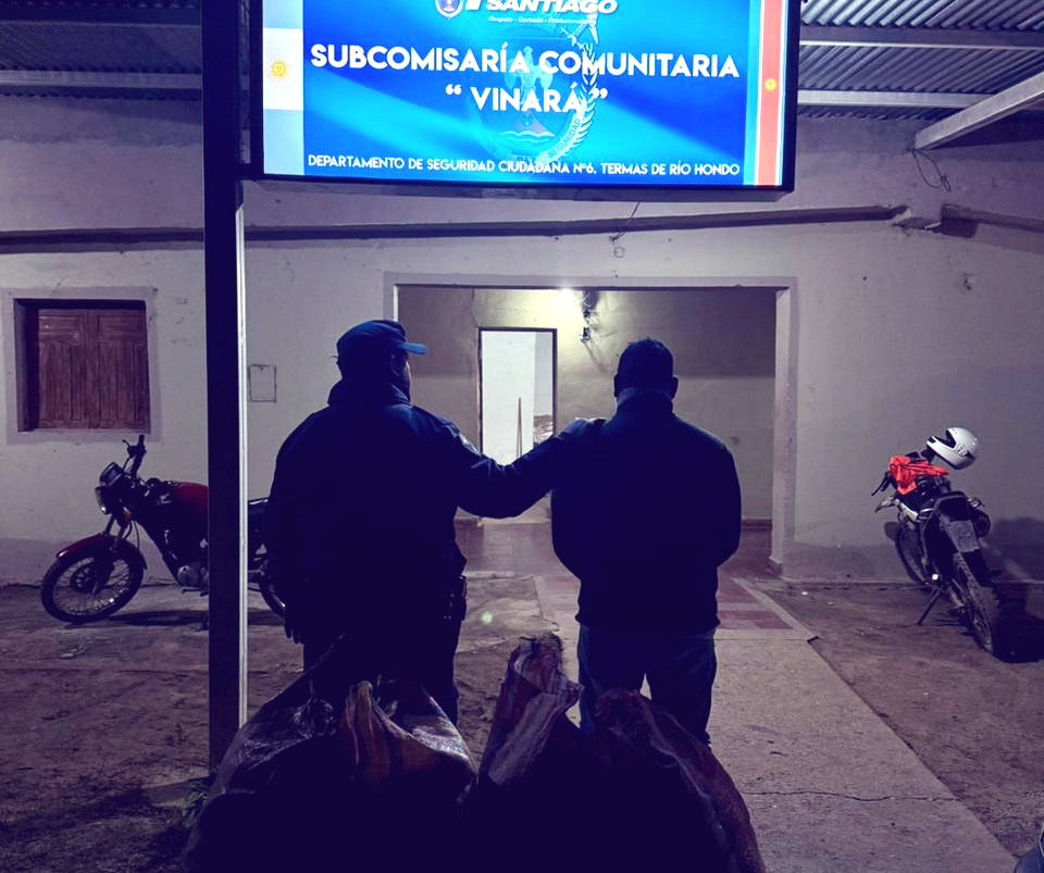 Las Termas: atrapan a una pareja que robaba maíz en una camioneta sobre la Ruta 93